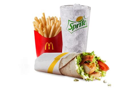 Chicken & Bacon Signature McWrap with Grilled Chicken Extra Value Meal ...