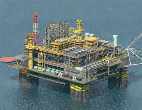 3d Oil Rig Platform