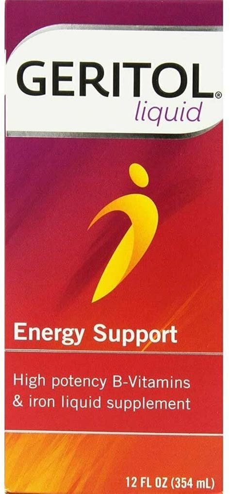 Geritol Liquid B-Vitamins & Iron Liquid Supplement for Energy Support ...