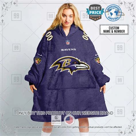 HOT Personalized Baltimore Ravens Fleece Hoodie Blanket • Shirtnation ...