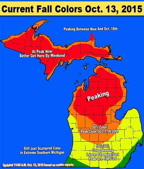 Michigan Fall Color Map | Hot Sex Picture