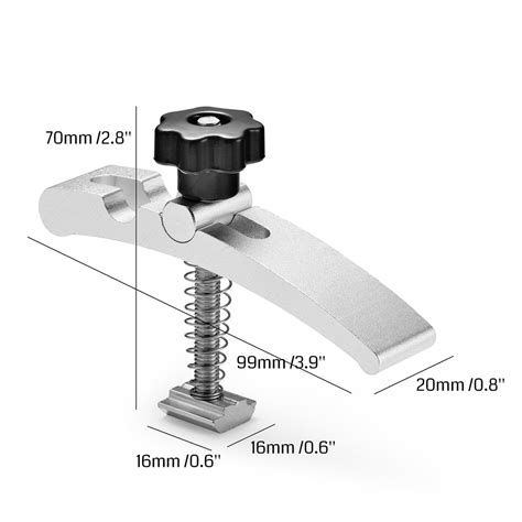 Genmitsu 2PCS T-Track Mini Hold Down Clamp Kit, for wood working on PROVerXL 4030 | SainSmart ...