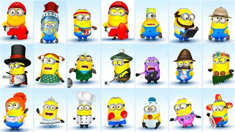 Minion Rush All Characters | Despicable Me Minions | Minion Rush All Costumes | Minion Rush ...