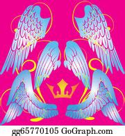 900+ Royalty Free Black Angel Wings Vectors - GoGraph