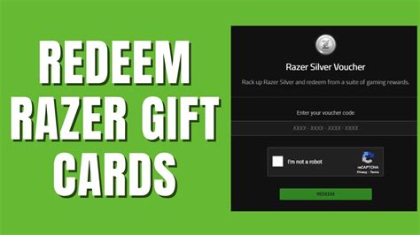 How To Redeem Razer Gift Cards (Silver & Gold) - YouTube