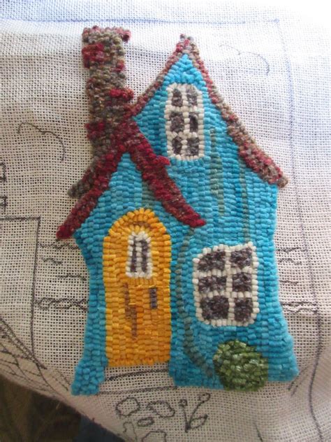 2 Houses Rug Hooking Pattern | Etsy | Rug hooking patterns, Rug hooking ...