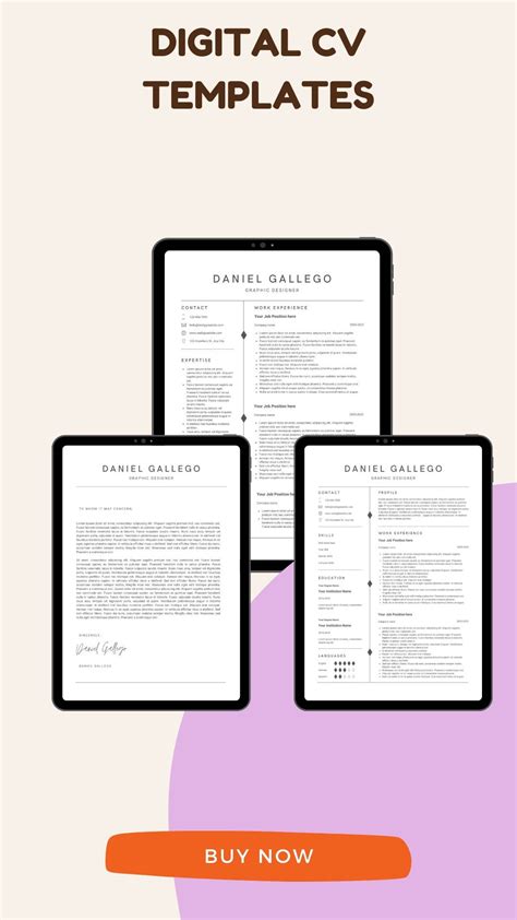 CV Template With Photo Professional Modern Resume Template for - Etsy in 2023 | Cv template ...
