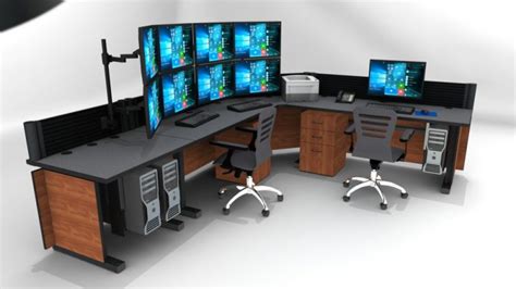 Deluxe -control-room-furniture-INVISTA CANADA - Inracks NOC Control ...