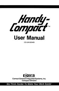 Handy-Compact Module User Manual - HP Calculator Literature