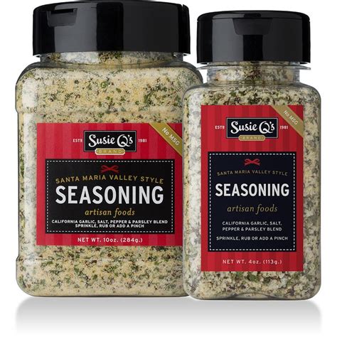 Susie Q's Santa Maria Seasonings | Santa maria seasoning, Susie qs ...