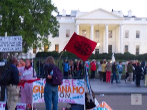 Red Twilight–May Day Protest in front of White House | District of Calamity