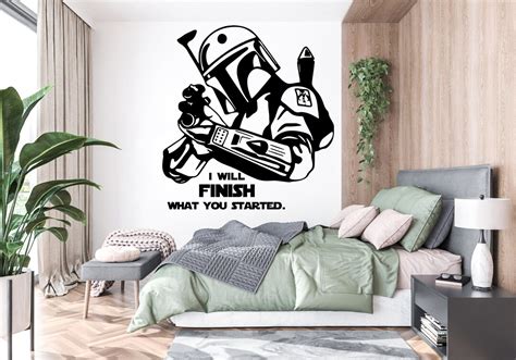 Star Wars Wall Decor Star Wars Wall Decal Star Wars Wall Sticker Jedi ...