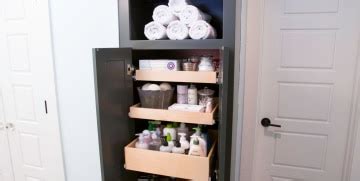 Pull-Out Shelves for Bathroom Cabinets | ShelfGenie