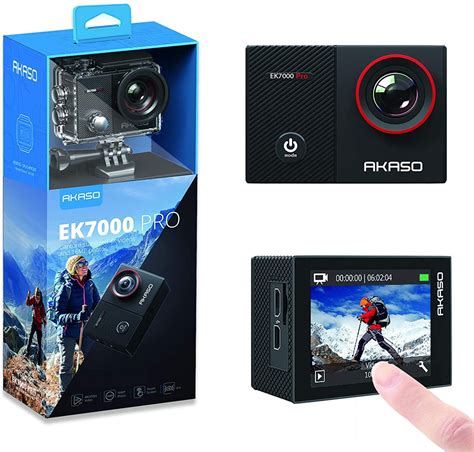 AKASO Action Camera EK7000 Pro 4K with Touch Screen EIS Angle 40m ...