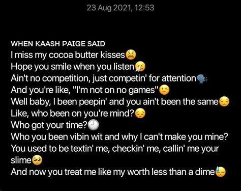 Kaash Paige 'love songs' 2024 | Meaningful Lyrics, Mood, Sayings