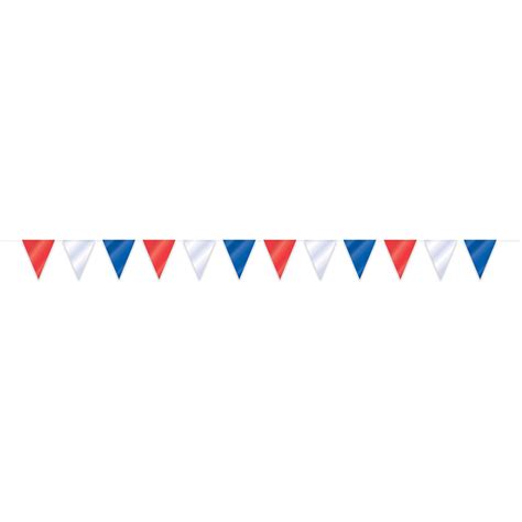 Plastic Patriotic Flag Banner, 32 ft, Red White and Blue, 1ct - Walmart.com