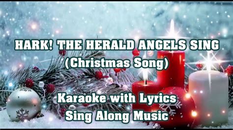 HARK! THE HERALD ANGELS SING "Karaoke Version" (Christmas Song) - YouTube