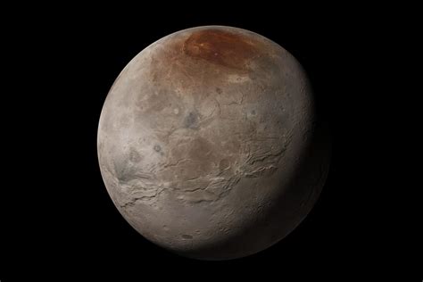 Why Does Pluto's Moon Have A Blood-Red North Pole? Ice Volcanoes ...