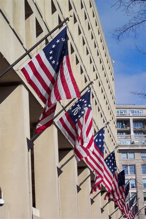 FBI Headquarters stock image. Image of flag, travel, american - 97243