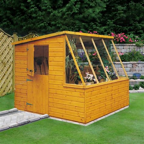 WFX Utility 8 ft. W x 6 ft. D Shiplap Apex Wooden Shed | Wayfair.co.uk