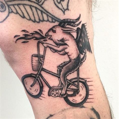 Bicycle Satan Goat tattoo | Best Tattoo Ideas Gallery | Tatuajes satánicos, Tatuajes ...