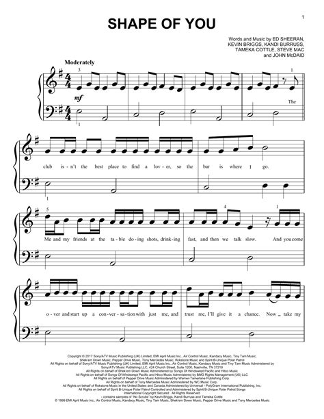 Shape Of You | Sheet Music Direct