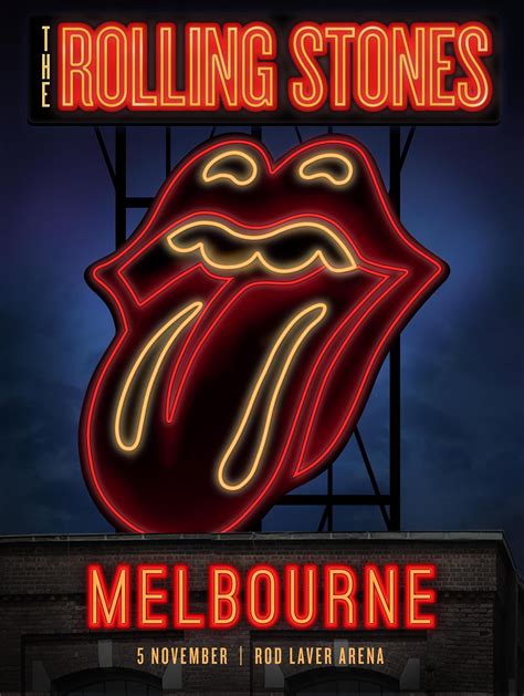 The Rolling Stones Melbourne | 14 on Fire - Gig Poster | Rolling stones ...