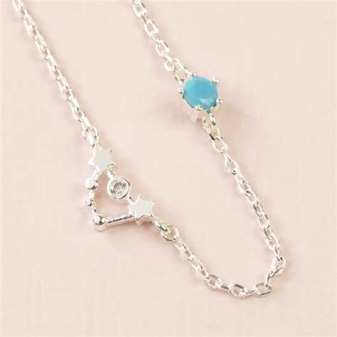 Capricorn Constellation & Birthstone Necklace - Happy Glastonbury!