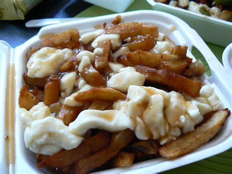 What is Poutine? Canadian Gravy Fries with Cheese Curds.