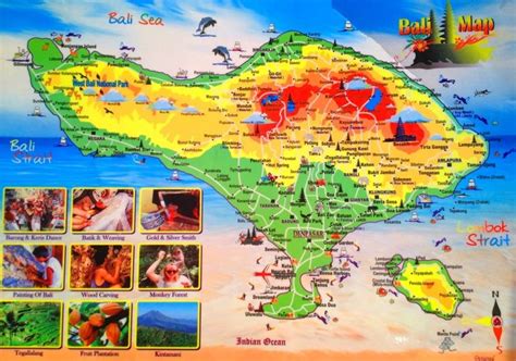 Bali tourist attractions map | Bali tourist, Bali map, Bali