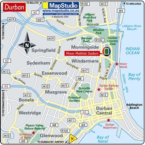 Moses Mabhida Stadium Durban South Africa Map - stamford hill durban ...