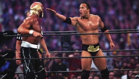 The Rock finally reveals what Hulk Hogan said to him backstage after ...