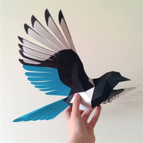 Flying Bird Paper Model | Tektonten Papercraft