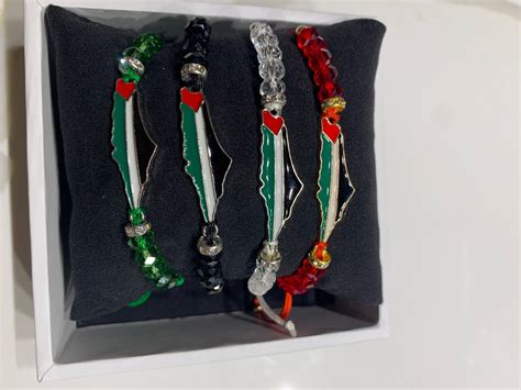 Palestine Bracelet Palestine Map Bracelet Palestinian - Etsy