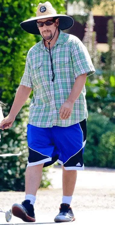 Adam Sandler always looks comfortable in basketball shorts and baggy ...