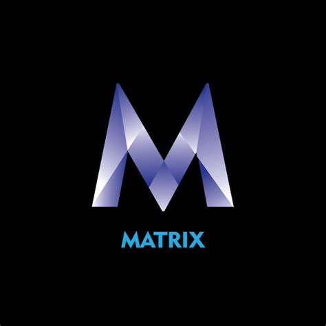 Premium Vector | M Matrix Logo Template Design