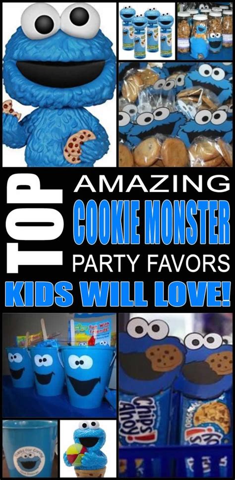 Top Cookie Monster Party Favors Kids Will Love | Cookie monster party, Cookie monster birthday ...