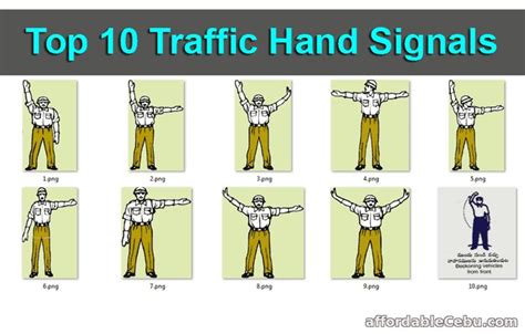 Top 10 Traffic Hand Signals (all countries applicable) | Hand signals ...