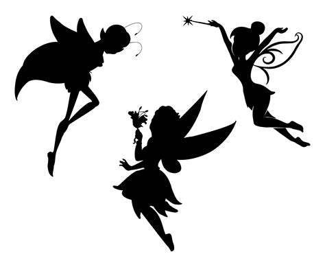 Fairy Silhouette - 10 Free PDF Printables | Printablee