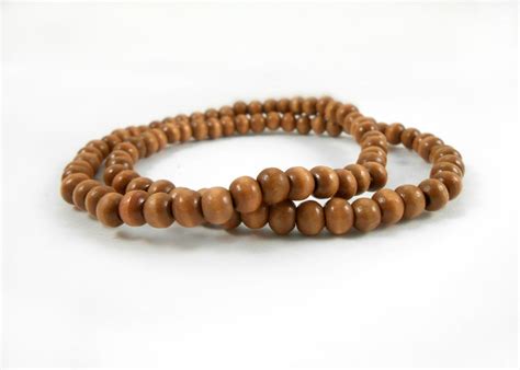 Wooden Bead Bracelets Two Medium Wood Bead Bracelets 4mm