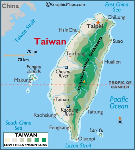 Taiwan Maps & Facts | Geography map, Asia map, World thinking day