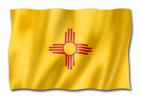 Premium Photo | New Mexico flag USA