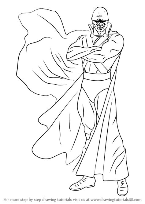 How to Draw Martian Manhunter (DC Comics) Step by Step ...