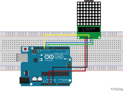 Driving an 8x8 (64) LED Matrix with MAX7219 (or MAX7221) and Arduino Uno - Electronics-Lab