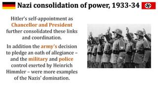 Consolidation of Nazi Power - gleichschaltung of fronts and party organisations | PPT