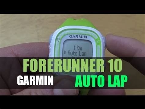 Garmin Forerunner 10 - Auto Laps - YouTube
