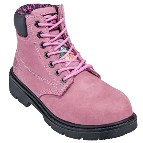 Moxie Trades Women's 50162 Steel Toe Waterproof EH Pink Alice Work Boo | Boots