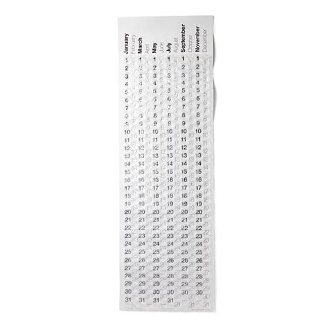 Bubble Wrap Calendar | Uncommon Goods