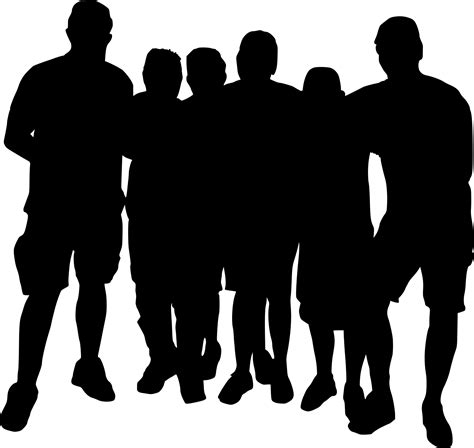 10 Group Photo Silhouette (PNG Transparent) | OnlyGFX.com