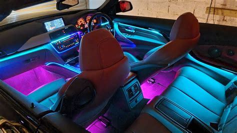 The BEST Ambient Lighting! BMW 4 series F32/F33 Install | RGB LED Bead ...